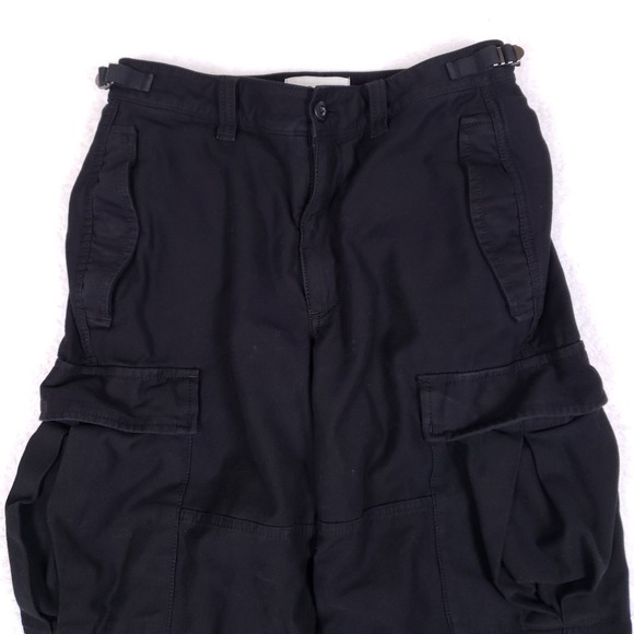 TNA Cargo Pants 4 Surplus Division Black Wide Leg Gorpcore Utility Baggy - Picture 2 of 11